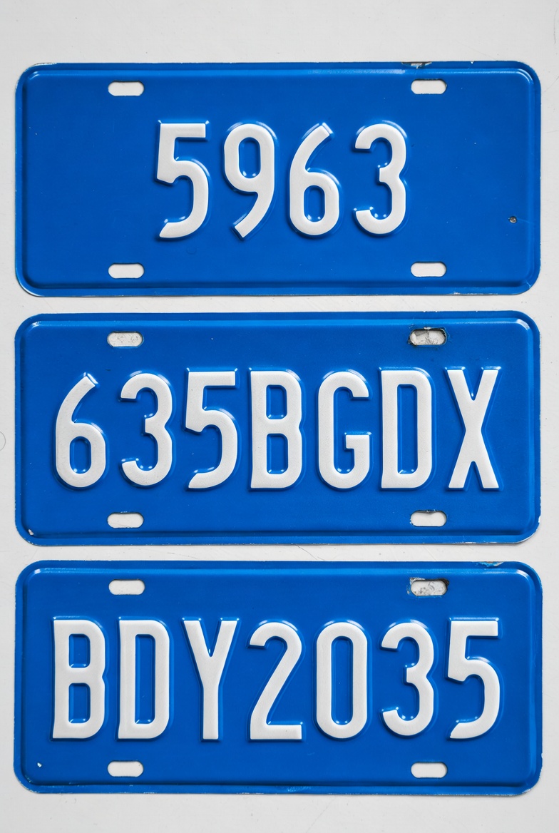Graphic listing the three whitelisted license plates 5963, 635BGDX, and BDY2035 identified in Maryville’s Flock Safe List.