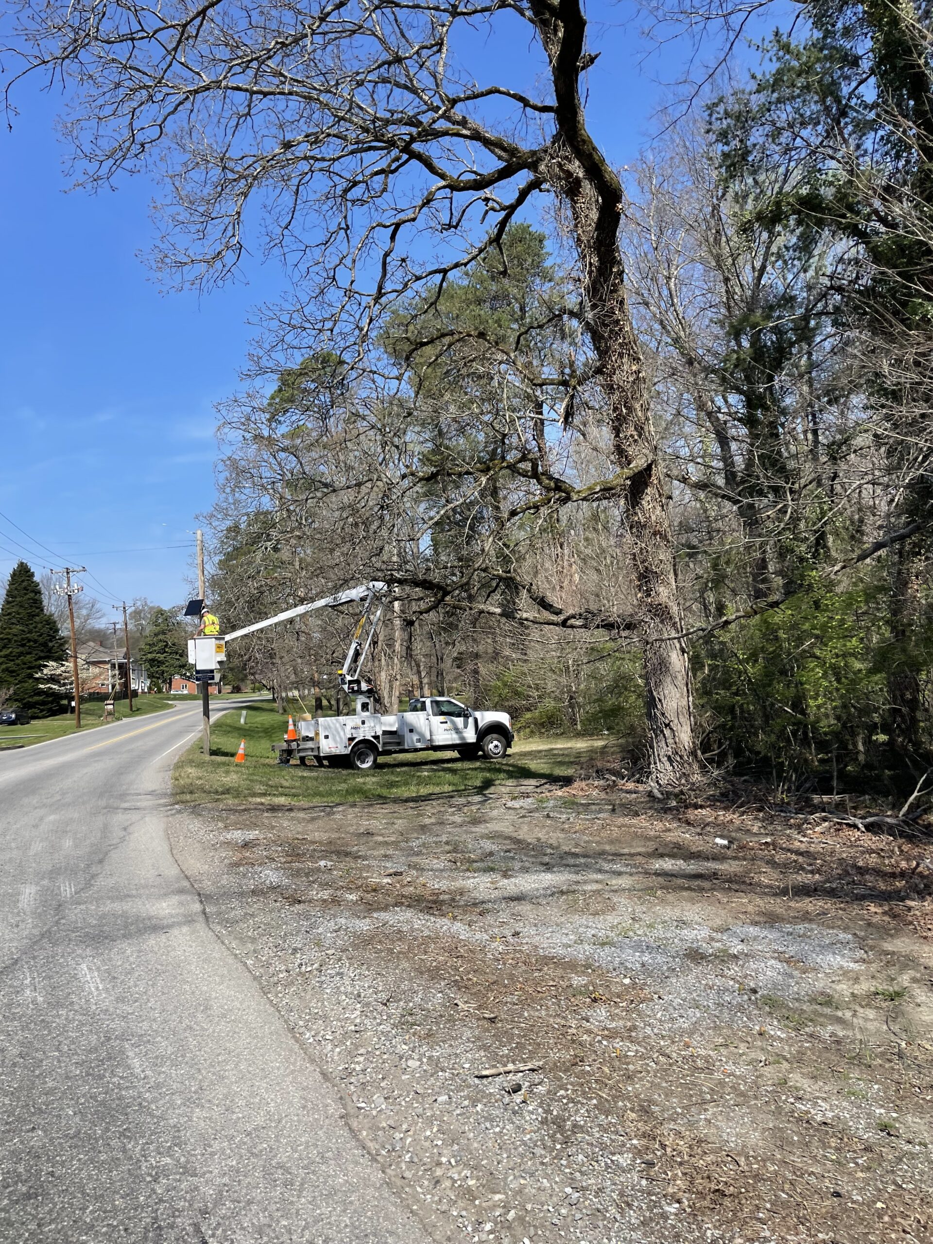 A roadside Flock Safety camera location in Maryville, Tennessee